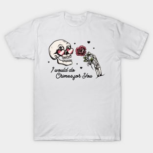 Valentine's Skull T-Shirt